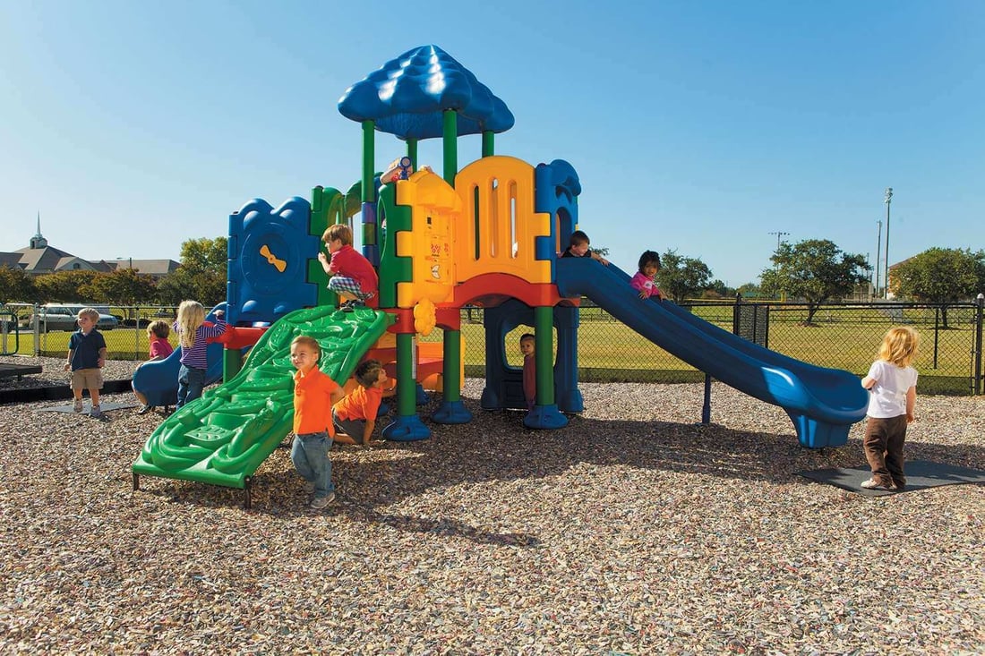 An outdoor early childhood play environment by UltraPlay
