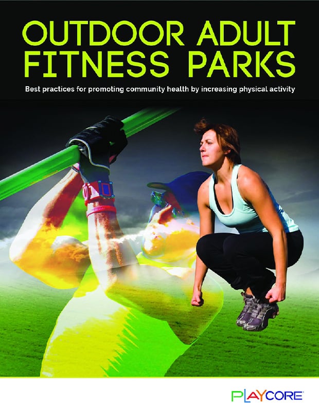 Outdoor adult fitness parks cover square