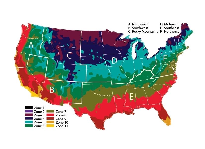 Regions hardinesszonemap