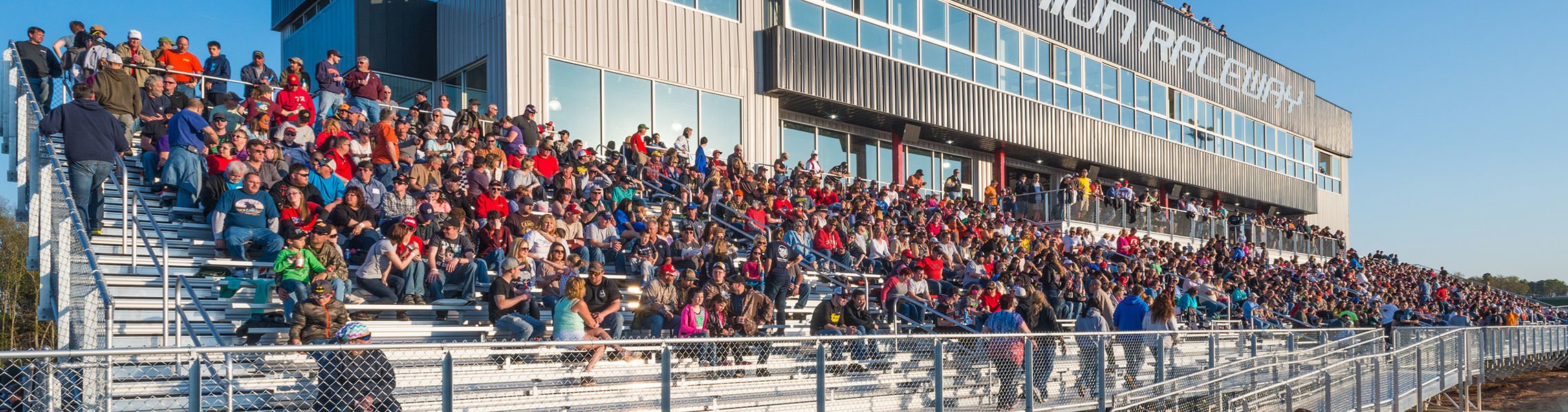 Spectator seating header